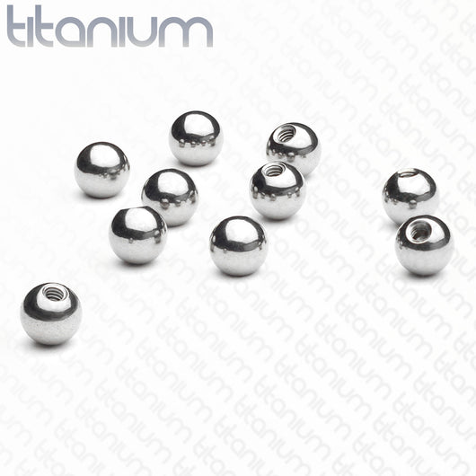 10 Pc Pack Threaded Grade 23 Titanium For Tragus Eyebrow Cartilage Labret Piercing