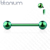 Internal Threaded Implant Grade Solid Titanium Barbells Tongue Rings