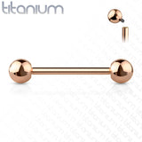 Internal Threaded Implant Grade Solid Titanium Barbells Tongue Rings