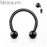 Internally Threaded Plated On Implant Grade Solid Titanium Horseshoe