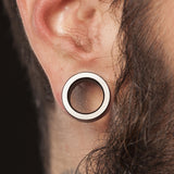 1 Pc Solid Implant Grade Titanium Double Flare Screw Fit Flesh Tunnel