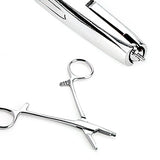 Dermal Anchor Tube Hemostat Forceps For Dermal Top Piercing Tools