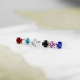 7 Pc 20G Prong Set Surgical Steel Retainer Nose Stud Rings Box