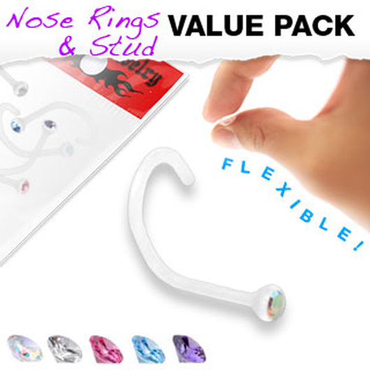 Value Pack Of 5 Pcs 2 mm Bio Flex Nose Screws No Metal