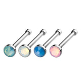 Value Pack Of 4 pcs Opalite Stone Nose Stud Rings