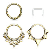 Bendable Nose Septum Cartilage Hoop Free Retainer